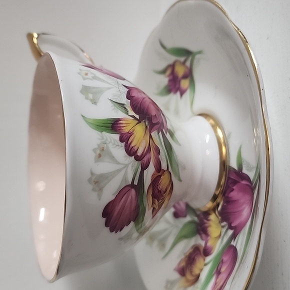 Tulip Tea Cup , Royal Standard Teacup , Fantasy Pattern , Floral Tea Cup - Picture 6 of 9